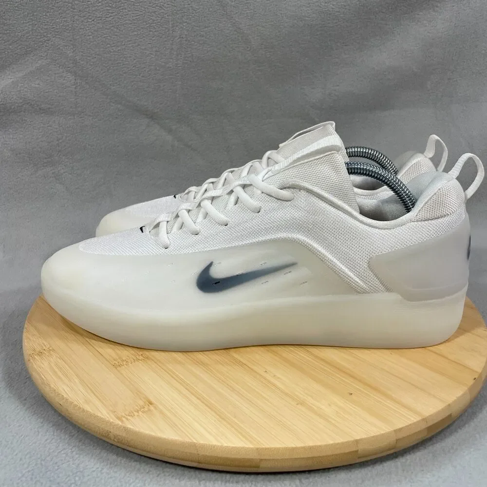 Nike SB Zoom Nyjah 4 Men's Size 11.5 Shoes Sneakers Skate White/Black FQ1273-100 - Picture 5 of 16
